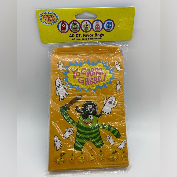 Packages of Yo Gabba Gabba Party Treat Bags or Halloween Treat Bags (40 Bags) - Picture 1 of 3